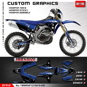KUNGFU GRAFIKA MX Nálepky Vlastné Odtlačkový Držiak pre Yamaha WR450F 2012 2013 2014 2015 YMWR4F1215019-KR