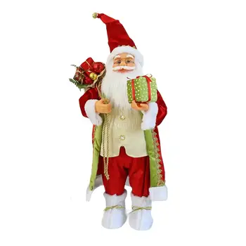 Kerstpop, Staande Kerstman Figuur, Decoratie Decoratief Ornament voor Vianoce