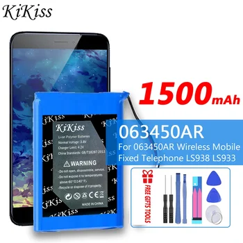 KiKiss 1500mAh Náhradné Batérie Pre 063450AR Wireless Mobile Pevné Telefónne LS938 LS933 + Bezplatné Nástroje