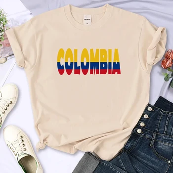 Kolumbia tričko ženy komické lete Y2K t-shirts žena harajuku oblečenie