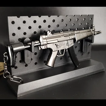 Kovové zbraň model MP5 M4A1 M27 keyChain S Rovnakým Periférne Prívesok strieľačka Režim Príslušenstvo Domov Zbraň Odnímateľný Stojan