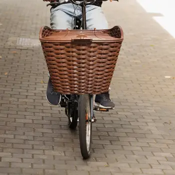 Košík na bicykel s Krytom Jednoduchá Inštalácia Skladovacie Koše Elektrické Vozidlo Košík