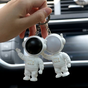 Kreatívne Svetelný Astronaut kľúčenky Osvetlenie Spaceman kozmickej Lode, Rakety, UFO, Prívesky Tlačidlo Krúžky Pár Kľúč Držiak Tašky Závesy