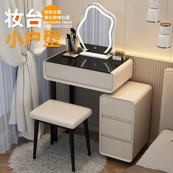 Krém štýl malé jednotky toaletný stolík spálňa moderný minimalistický 2023 nový high-end spálňa vedro kabinetu integrované šaty