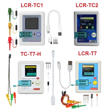 LCR-TC1 LCR-T7 Tranzistor Tester Multimeter Farebný Displej TFT Pre Dióda Triode MOS/PNP/NPN Kondenzátor Odpor Tranzistora