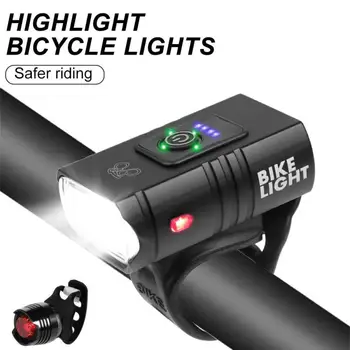 LED Bicyklov Svetla 1000LM USB Nabíjateľné Power meter Horskej Ceste Bicykel Predné Lampy Baterky Cyklistické Príslušenstvo Svetlometov