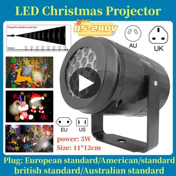 LED Vianočné Projektor Lampa Otočná Krytý Vonkajší Projektor Lampa Dovolenku Strany Vianočné Dekorácie LED Osvetlenie EÚ/USA