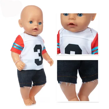 Loptu Vyhovovali Doll Oblečenie vhodné 17 palcové 43 cm Bábiky Oblečenie Narodené Dieťa Oblek Pre Dieťa Narodeniny Fistival Darček
