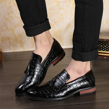 Luxusné Obchodné Oxford Kožené Topánky Mužov Gumy Formálne Šaty, Topánky Muž Office Svadobné Bytov Obuv Mocassin Homme Veľká Veľkosť 47