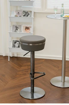 Luxusné zdvíhacie vysoká stolička domácnosti rotačné operadla bar stoličky jednoduché recepcii, vysoká stolička.