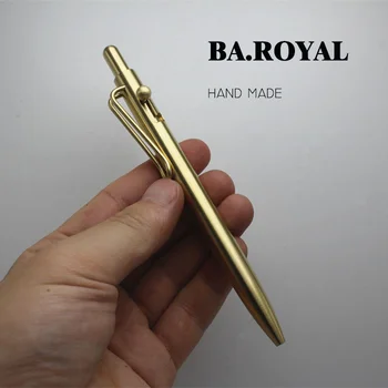 Majster BA je Ručne vyrobený Skrutka Tvarované Gélové Pero Čistej Mosadze, Kov Podpis Neutrálne Pero