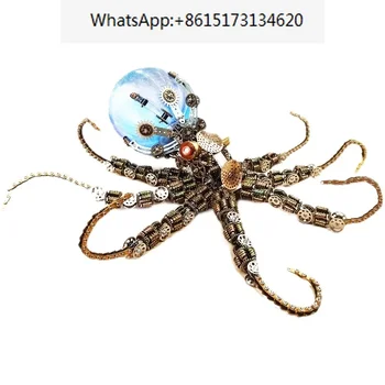 Mechanické Octopus Model Kovové Montáž Ťažké Crusu z Ruky zostaviť 3D DIY Kit Ozdoby Dospelých Hračka Darček