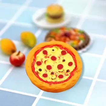 Miniatúrne Pizzu 1 Sada Novinka Realistické Ľahké Hrať Dom Domček Pre Bábiky Pizza Model Nastaviť Doll House Dodanie