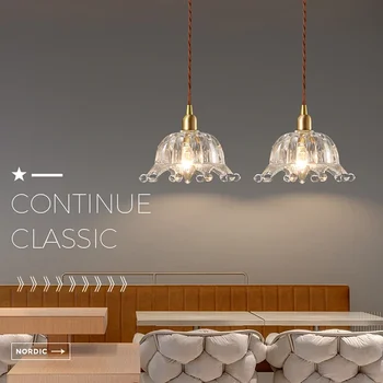 Moderná Severská LED Sklenené Tienidlo Visí Svetlá pre Spálne, Obývacia Izba, Kuchyňa, Reštaurácia, Domáce Výzdoba Svietidlo Izba Dekor