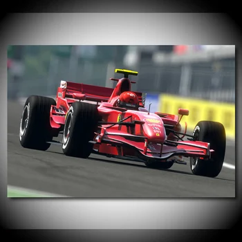 Moderné Plátno na Maľovanie Športové Video Hry Formula One Ferraris závod supercar motorsport Plagáty a Tlačí na Obývacia Izba Dekor