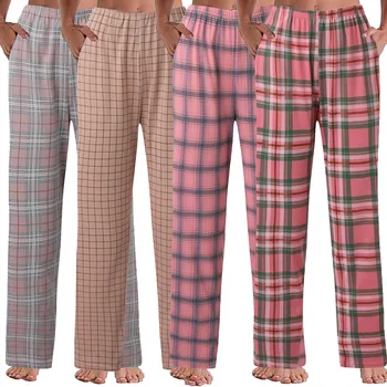 Na jar a na Jeseň Dlhé Nohavice Multi Farby Koberčeky Dizajn Sleepwear Nohavice pre Dámy Odev Pyžamo Pantalon pre Ženy