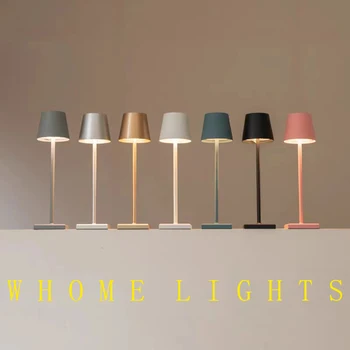 Nabíjateľná 3 Farby Plynulou Stmievanie Stolná lampa 5000mAh Prenosné LED Stolná Lampa pre Reštaurácia Spálňa Bary Domov, Terasa, Vonkajšie