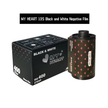 Najnovšie MOJE SRDCE Čierne a Biele 135 mm Negatívny Film IOS 400 27Sheets/Roll 2023.11
