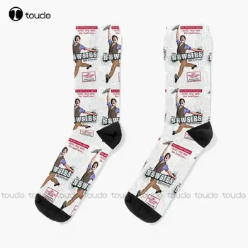 Newsies Pôvodné Ponožky Ponožky Mužov Osobné Vlastné Unisex Dospelých Dospievajúcu Mládež Ponožky Vlastný Darček 360° Digitálna Tlač Streetwear