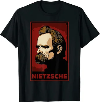Nietzsche Boh je Mŕtvy Literatúra O-Krku Bavlnené Tričko Mužov Bežné Krátke Tričká Topy Harajuku Streetwear