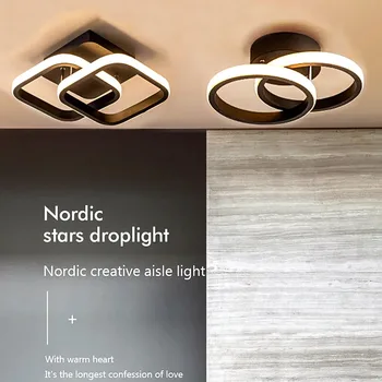 Nordic LED Stropné Svietidlá pre Chodby, Spálne, Obývacia Izba, Moderne Osobnosť, Tvorivosť Jednoduché Stropné svietidlo Osvetlenie Interiéru Lesk
