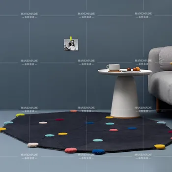 Nordic nepravidelný koberec obývacia izba štúdia moderný minimalistický iny svetlo luxusné spálne posteli deka tichý vietor nepravidelný mat