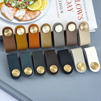 Nordic skriňa, kožená rukoväť botníku šatník TV kabinet tatami zásuvky kožené svetlo luxusné minimalistický kožená rukoväť
