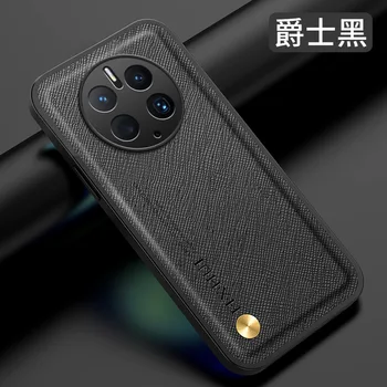 Nova Y91 Prípade Vysoko Kvalitnej PU Kože Plné Pokrytie Fotoaparát Shockproof Kryt Magnetické Auto Prípade Huawei Nova Y91