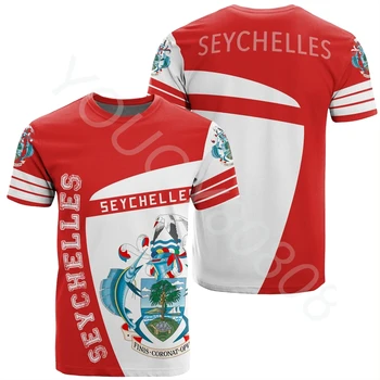 Nové Príležitostné Voľné Mikina Afrike Oblečenie Seychely T-Shirt Sport Premium pánske a dámske Oblečenie, Topy