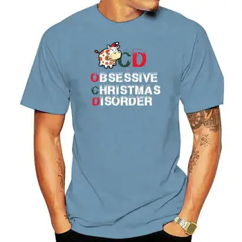 OCD Obsessive Vianočné Porucha Krava T-Tričko-pánske T-Shirt-Black