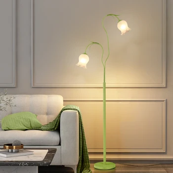 OULALA Moderné Nordic Poschodí Lampa Kvet Tvorivé Svetlo Stojí LED Dekor Pre Domáce Obývacia Izba, Spálňa