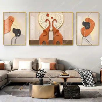 Obývacia Izba Dekoratívne Maľby Vysokej Zmysel Triptych Gauč Pozadí nástennú maľbu domáce dekorácie príslušenstvo domova