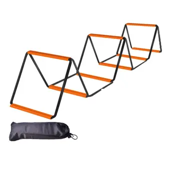 Orange Agilný Rebrík Skladací Okamžité Nastavenie Futbal Rýchlosť Rebrík Uhlíkovej Ocele Multifunkčné Nôh Školenia Skok Rebrík