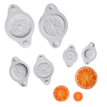 Orange Plátky Silikónové Formy na Fondant Tortu Dekorácie, Cupcakes, Sugarcraft, Cookies, Karty Hliny Pečenie Nástroje