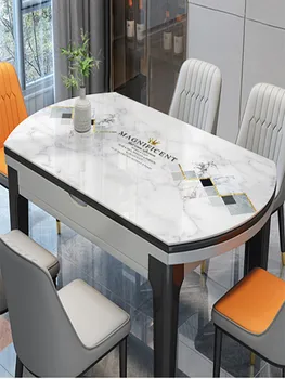 Oválny jedálenský stôl mat, oleju, vode, obarenie odolné, a umývanie bez PVC mäkké sklo stola ochrany mat, circula