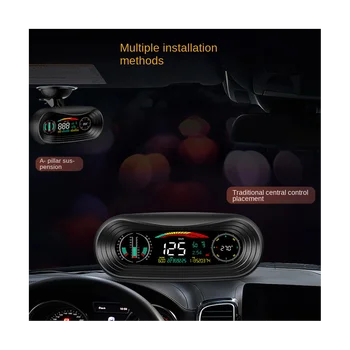 P18 HUD Head Up Display Auto 4X4Inclinometer Off-Road GPS Tracker Rýchlomer Gradient Meter Auto Nástrojov pre Všetky Auta