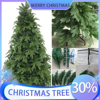 PE Umelé Zelený Vianočný Stromček, Veľký Vianočný Strom Ornament, Home Party Dekorácie, 1,8 m, 2.1 m, 2,4 m