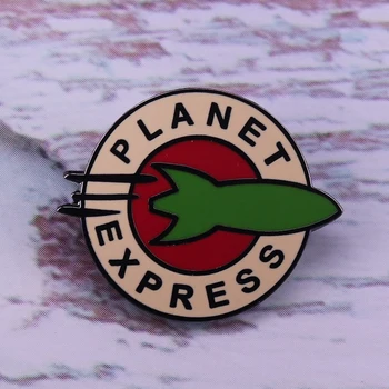 Planet Express loď smalt kolík z kreslených