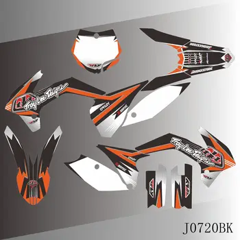 Plná Grafiky odtlačkový aršík Nálepiek, Motocykel Pozadí Vlastné Číslo Názov KTM SX85 SX 85 2013 2014 2015 2016 2017
