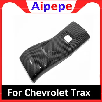 Pre Chevrolet Trax Tracker 2019 Interiér, lakťová opierka Vzadu Riadok Stredu Proti kop Kryt USB Panel Trim Uhlíkových Vlákien Auto Príslušenstvo
