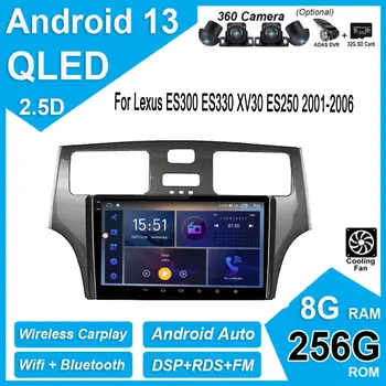 Pre Lexus ES300 ES330 XV30 ES250 2001-2006 IPS QLED Obrazovke Android, 13 Auto Rádio Multimediálny Prehrávač Videa Navigácia GPS, WIFI 4G