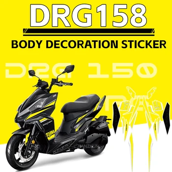 Pre SYM DRG 158 DRG158 Motocykel Nálepky Grafika auta Nálepku Obtlačky DRG 158 Dekoratívne Kvetinové Odtlačkový Príslušenstvo