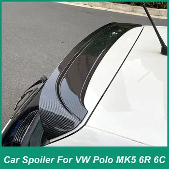 Pre Volkswagen Polo MK5 6R 6C 2009-2017 Polo je GLAXAY Zadné Krídlo Iuggage Priestoru Iid Spojler, ABS Plastových Častí Vozidla, Čierna Carbon