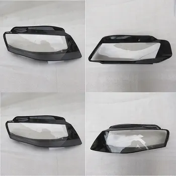 Predné svetlomety svetlomety sklenené tienidlo lampy shell lampa kryt priehľadný masky pre Audi A4 B8 2008-2012 objektív kryt Svetlometu