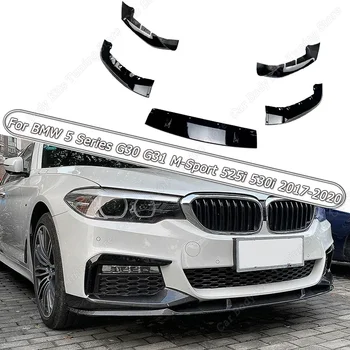 Predný Spojler Nárazníka ochranná Doska Pery Auta Čalúnenie Pás Bradou Čepeľ Pre BMW 5 Series G30 G31 M-Šport 525i 530i 2017-2020 Čierna