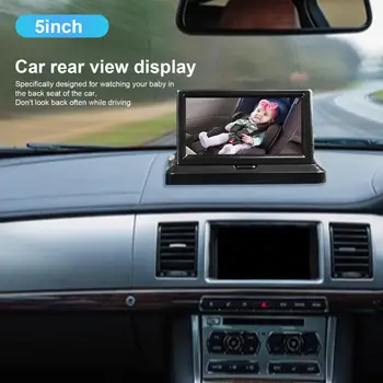 Premium Zadné View Monitor Spoľahlivé A High-Rozlíšenie Nepremokavé 5.0-Palcový Baby Auto Zadné View Monitor Auto Baby Monitor Odolný