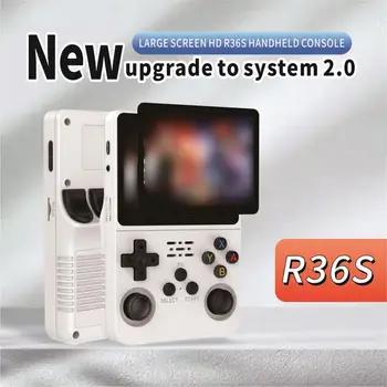 R36S Retro Handheld Video Herné Konzoly Systému Linux 3,5 Palcový IPS Displej Prenosné Pocket Video Prehrávač Podporuje Viaceré Emulátory