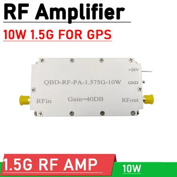 RF PA 1,5 G 10W RF zosilňovač 40DB Získať RF zosilňovač PRE 1575MHZ GPS Beidou 1.575 G W chladiča