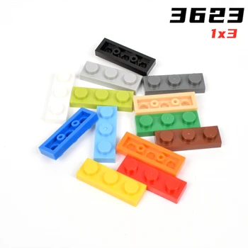 Rainbow Ošípaných MOC Častice 3623 Doska 1 X 3 pre Stavebné Bloky Súčastí DIY Kompatibilné Montuje Príbeh Vzdelávacie Darček Hračky