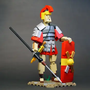 Roman Legionary Vojak Model Budovy Hračky Sady & Balíky 213 Kusov MOC Budovať